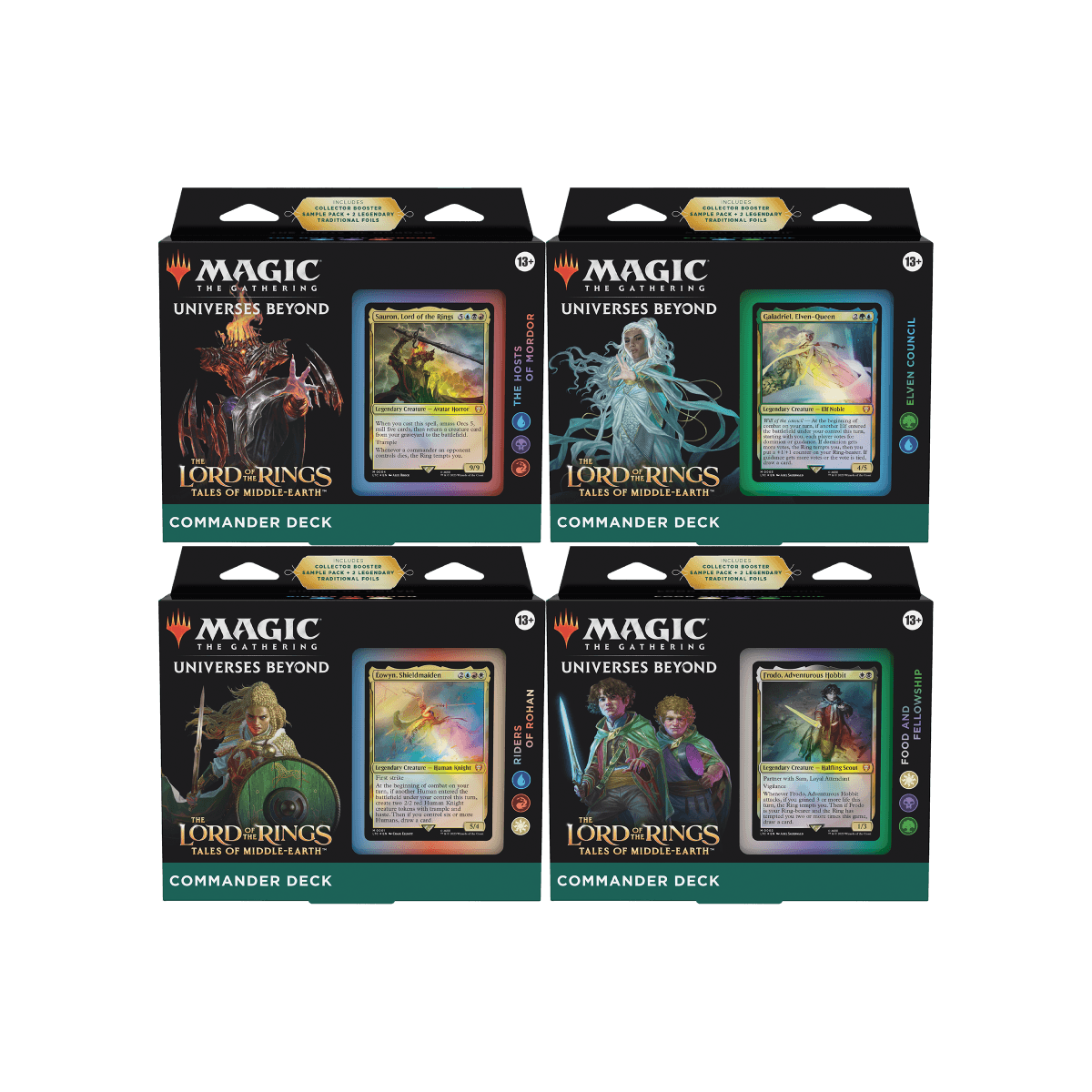 The Lord of the Rings: Tales of Middle-earth Commander Deck Set (4)